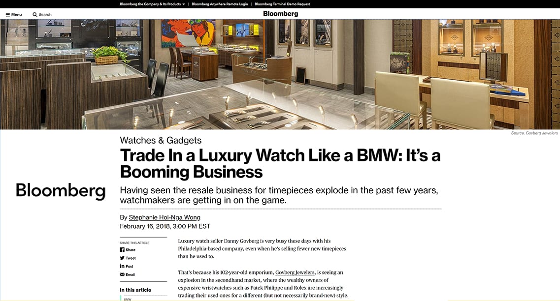 bloomberg watchbox luxury watch