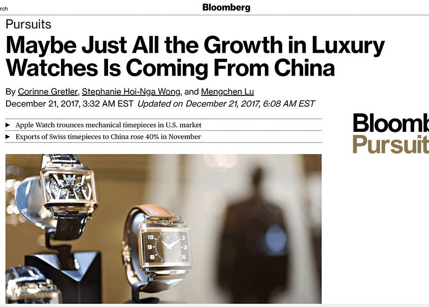 bloomberg pursuits luxury watches