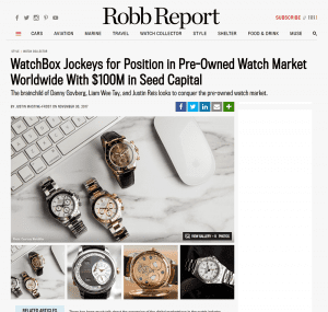 robb report watchbox