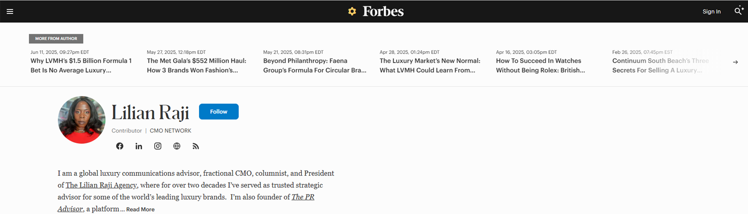 Lilian Raji Forbes Contributor
