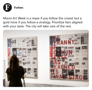 Miami Art Week: A Definitive Guide To The 8 Most Consequential Fairs